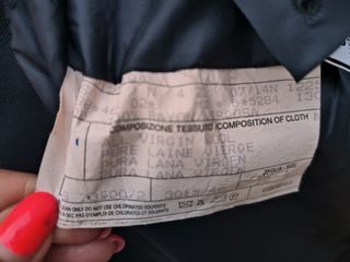 Giacca Uomo Lana Vergine Angelico Blu scuro tg.52