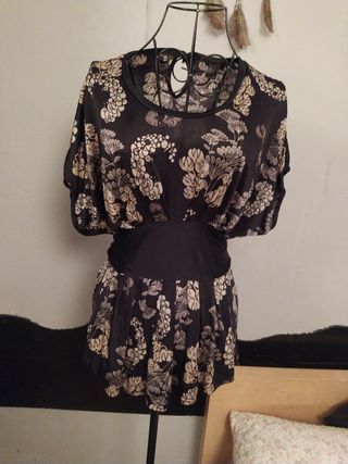 Blusón de poliamida estampado