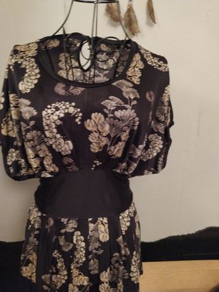 Blusón de poliamida estampado