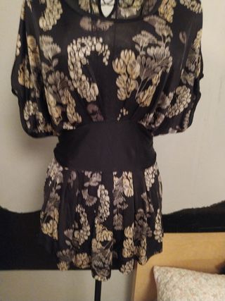 Blusón de poliamida estampado