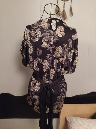 Blusón de poliamida estampado