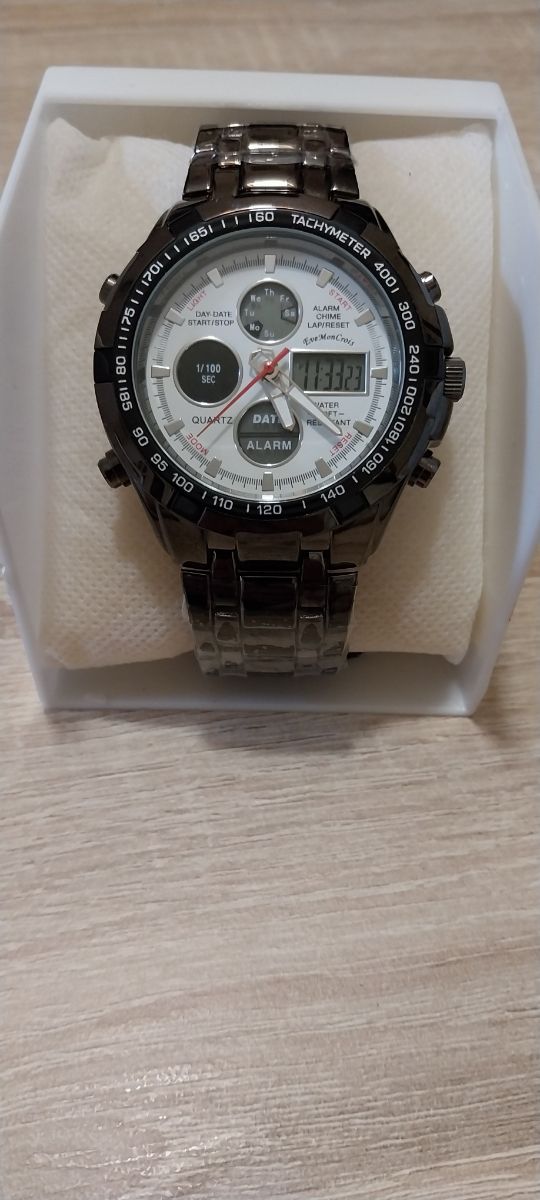 Reloj Hombre Analógico/Digital Acero.