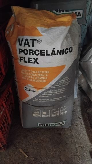 Pegamento Porcelánico Flex VAT 25kg