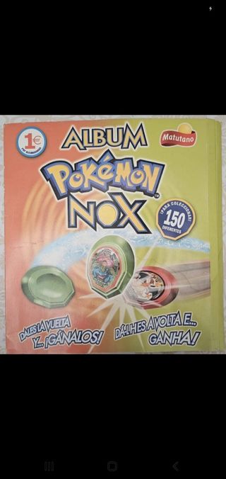 Álbum Pokemon Tazos Nox Matutano 2005