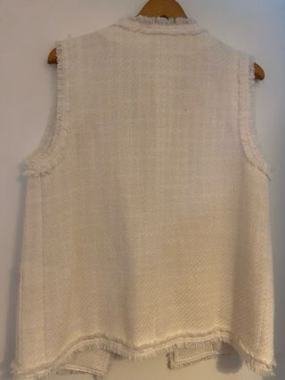 Chaleco Mango Blanco Talla M