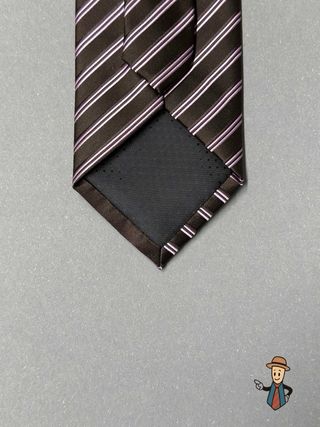 Corbata de seda con rayas