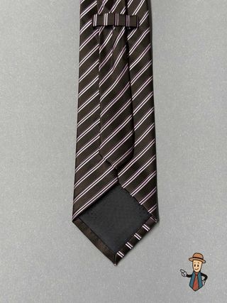 Corbata de seda con rayas