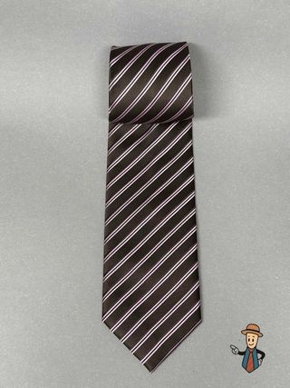 Corbata de seda con rayas