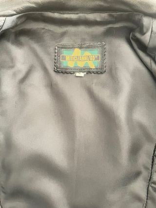 Chaqueta Larga de Cuero Negra