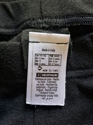 Completo maglietta e pantaloni invernali