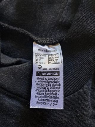 Completo maglietta e pantaloni invernali