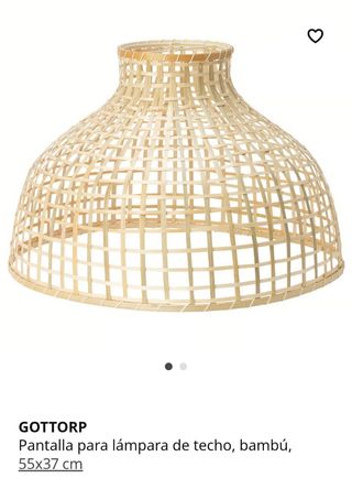 Lámpara de techo de bambú IKEA
