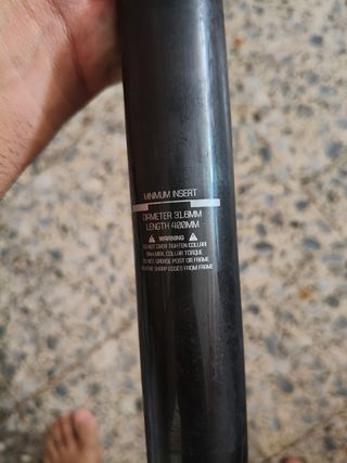 Tija carbono Bontrager 31.6