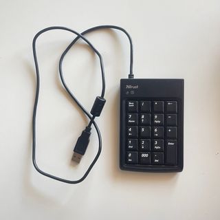 Tastiera numerica Trust USB Nera
