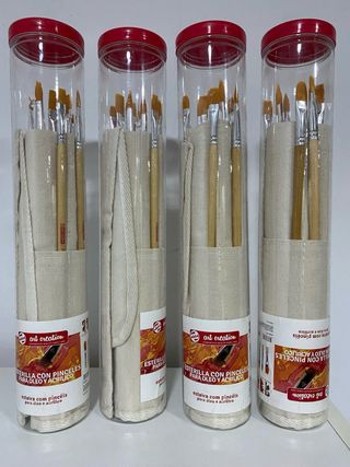 Set de 4 cajas de Pinceles Art Creation