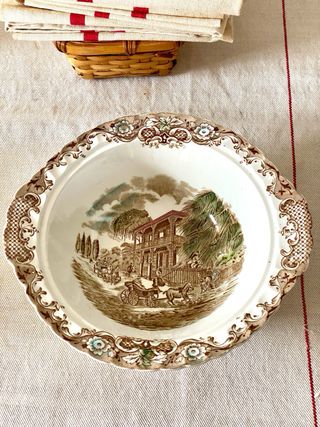 Bowl / ensaladera vintage Heritage Hall Staffordsh