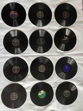 Lote de 12 Discos de pizarra de 10 pulgadas