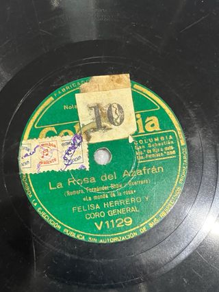 Lote de 12 Discos de pizarra de 10 pulgadas