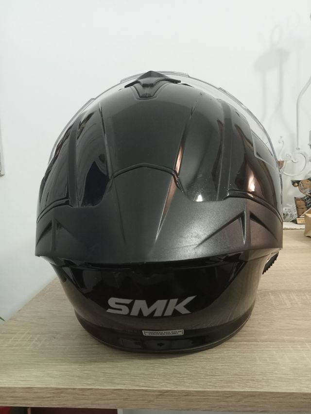 Casco SMK Integral Typhoon Negro Brillante XL