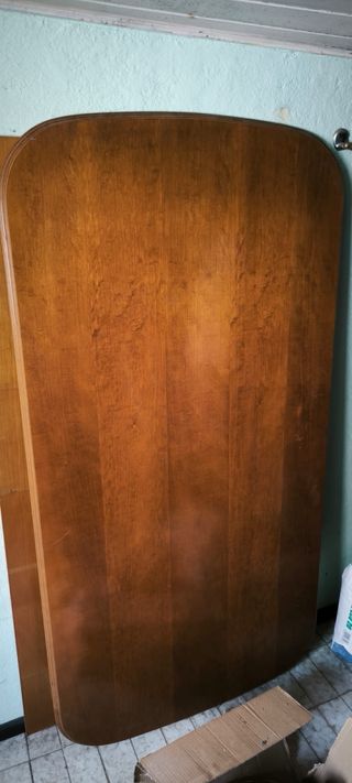Mesa de comedor extensible de madera