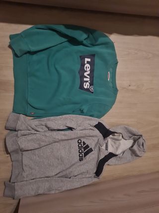 Lote 2 Sudaderas Levi's y Adidas