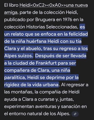 Libro: Heidi - Una nueva amiga (coleccionistas)