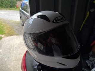 Casco de moto HJC blanco talla M