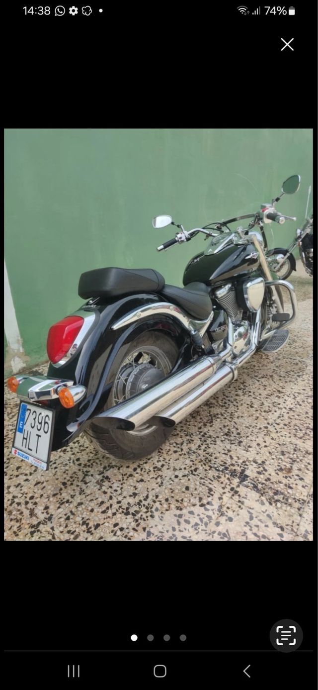 Suzuki Intruder C800 año 2012, con solo 6.000 km.