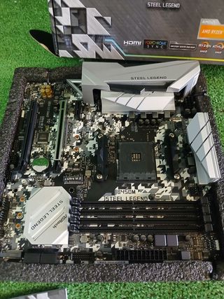 Placa Base ASRock B450M Steel Legend