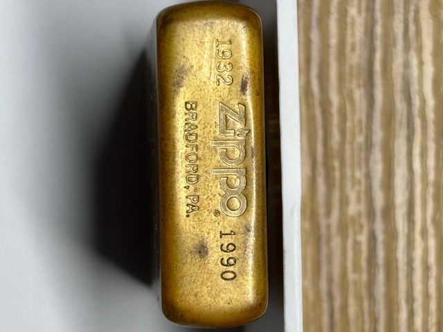 Zippo Solid Brass 1990 Bradford PA