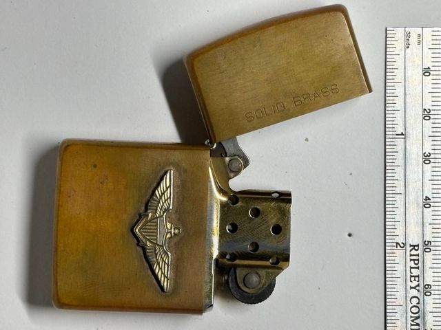 Zippo Solid Brass 1990 Bradford PA