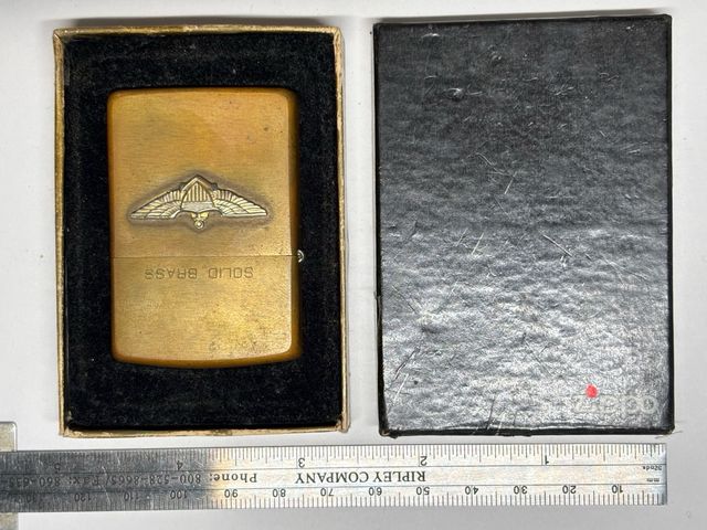 Zippo Solid Brass 1990 Bradford PA