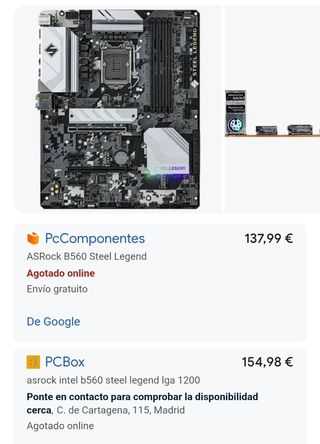 Placa Base ASRock B560 Steel Legend