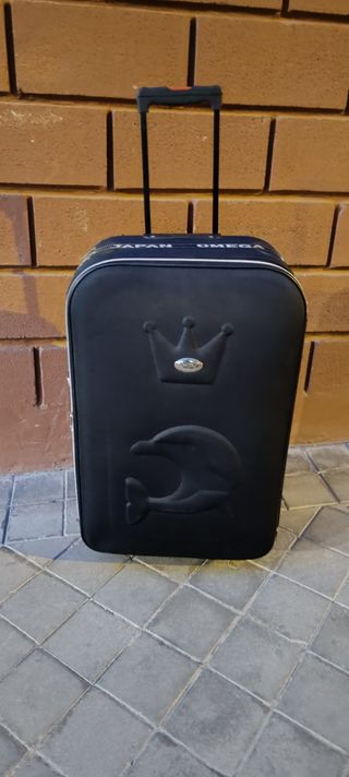 Talla Grande Maleta de viaje negra 2 ruedas