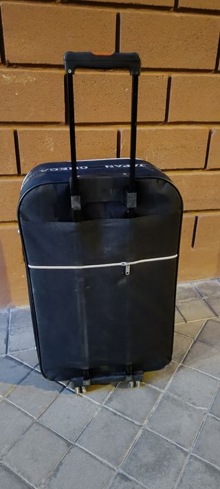 Talla Grande Maleta de viaje negra 2 ruedas