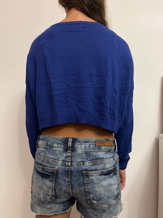 Jersey azul marino corto