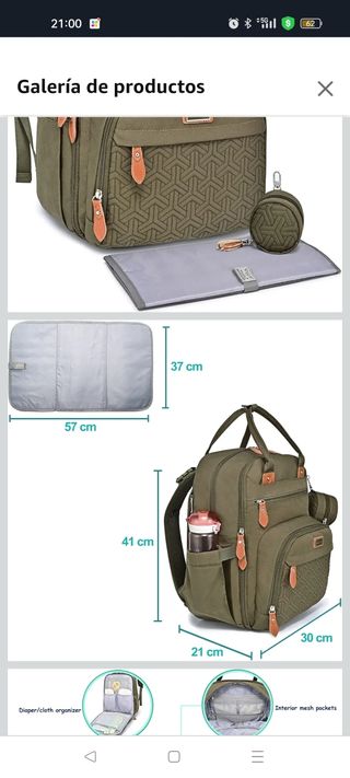 Mochila Pañales Térmica Biberones Multiusos