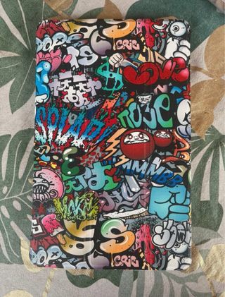 Funda Tablet Graffiti Multicolor+Protector pantall