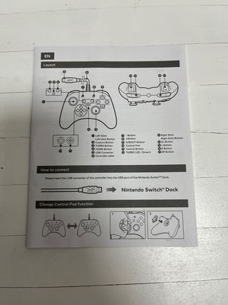 Mando Nintendo Switch USB