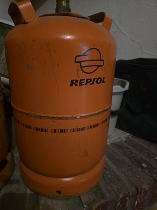 Bombona de gas Repsol naranja