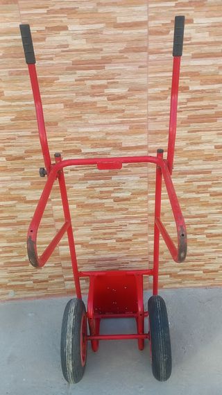Carretilla plegable roja