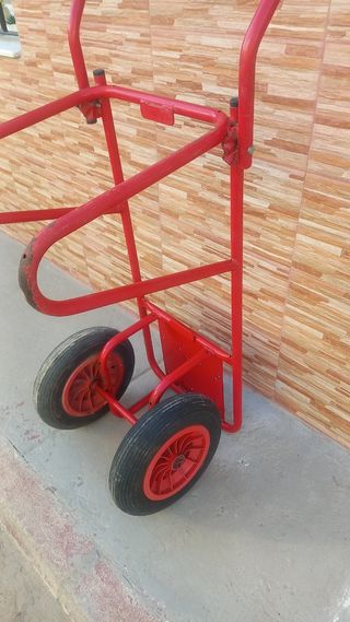 Carretilla plegable roja