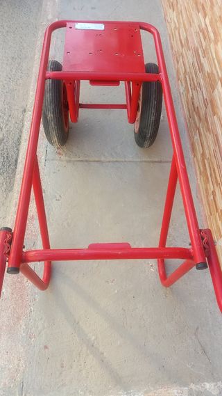 Carretilla plegable roja