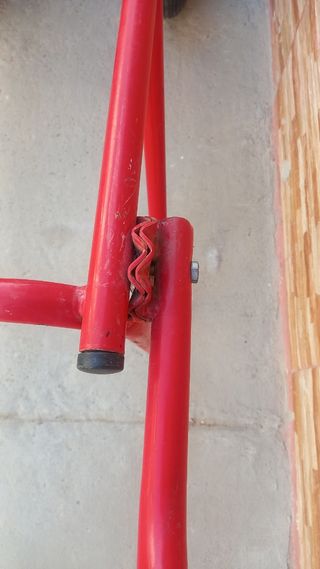 Carretilla plegable roja