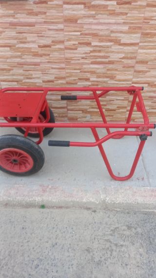 Carretilla plegable roja