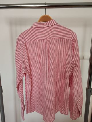 Camisa Lino Rayas Rojas Álvaro Moreno