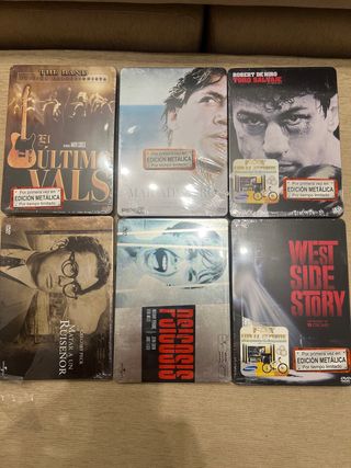 Lote 6 Películas DVD Metálicas