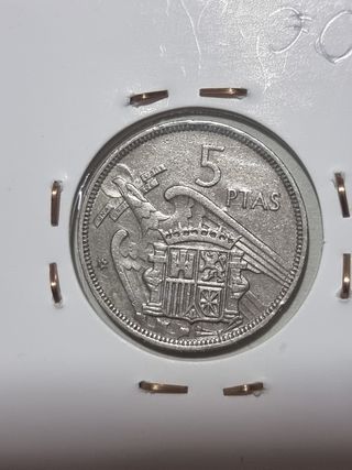 Moneda 5 pts Año 1957 Francisco Franco
