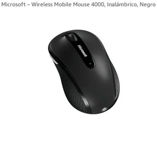 Ratón Microsoft Mobile 4000 Negro