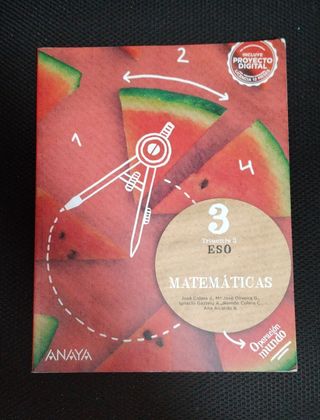 Matemáticas 3 ESO Anaya